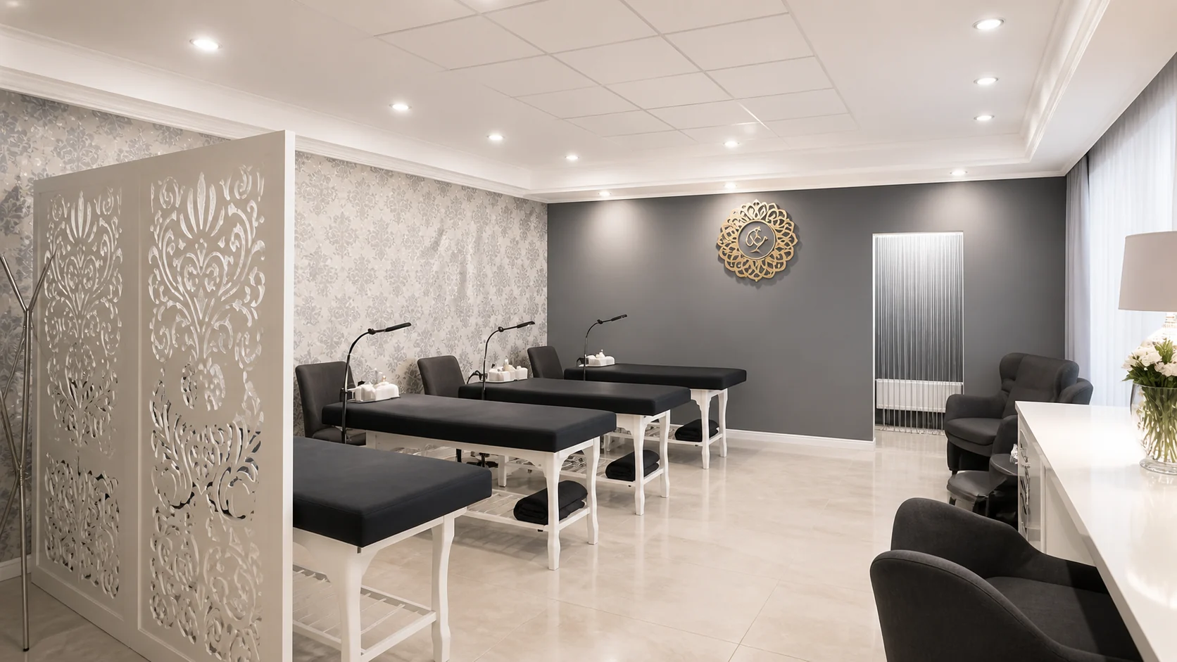 Концептуальна візуалізація інтерʼєру Lashes Boutique Studio
